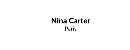 Nina Carter - DV Diffusion - JEANS WHOLESALER FRANCE